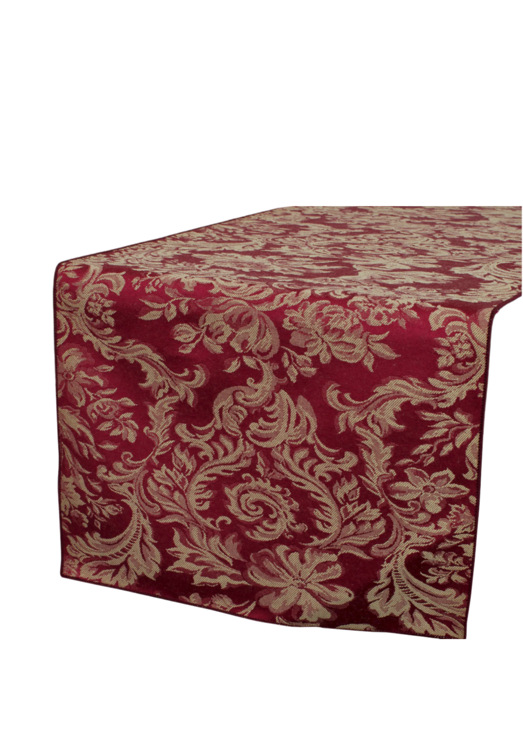 Chemin de table 13"x108" - Miranda Damask - Bordeaux