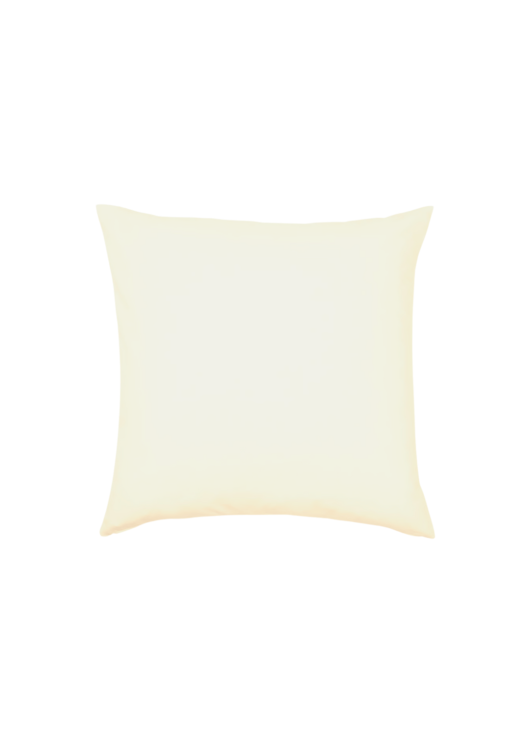 Housse de coussin polyester crème