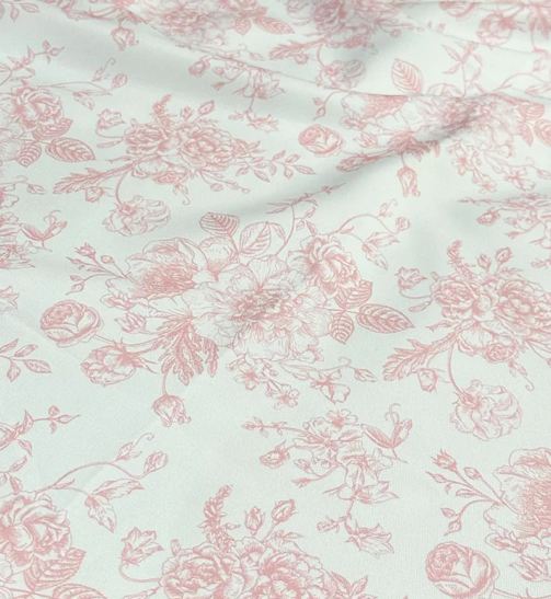 Serviette de table - Toile française Rose