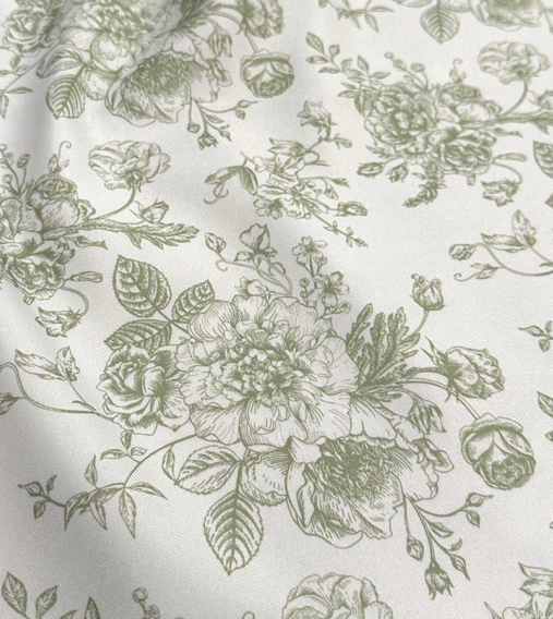 Serviette de table - Toile française Sauge