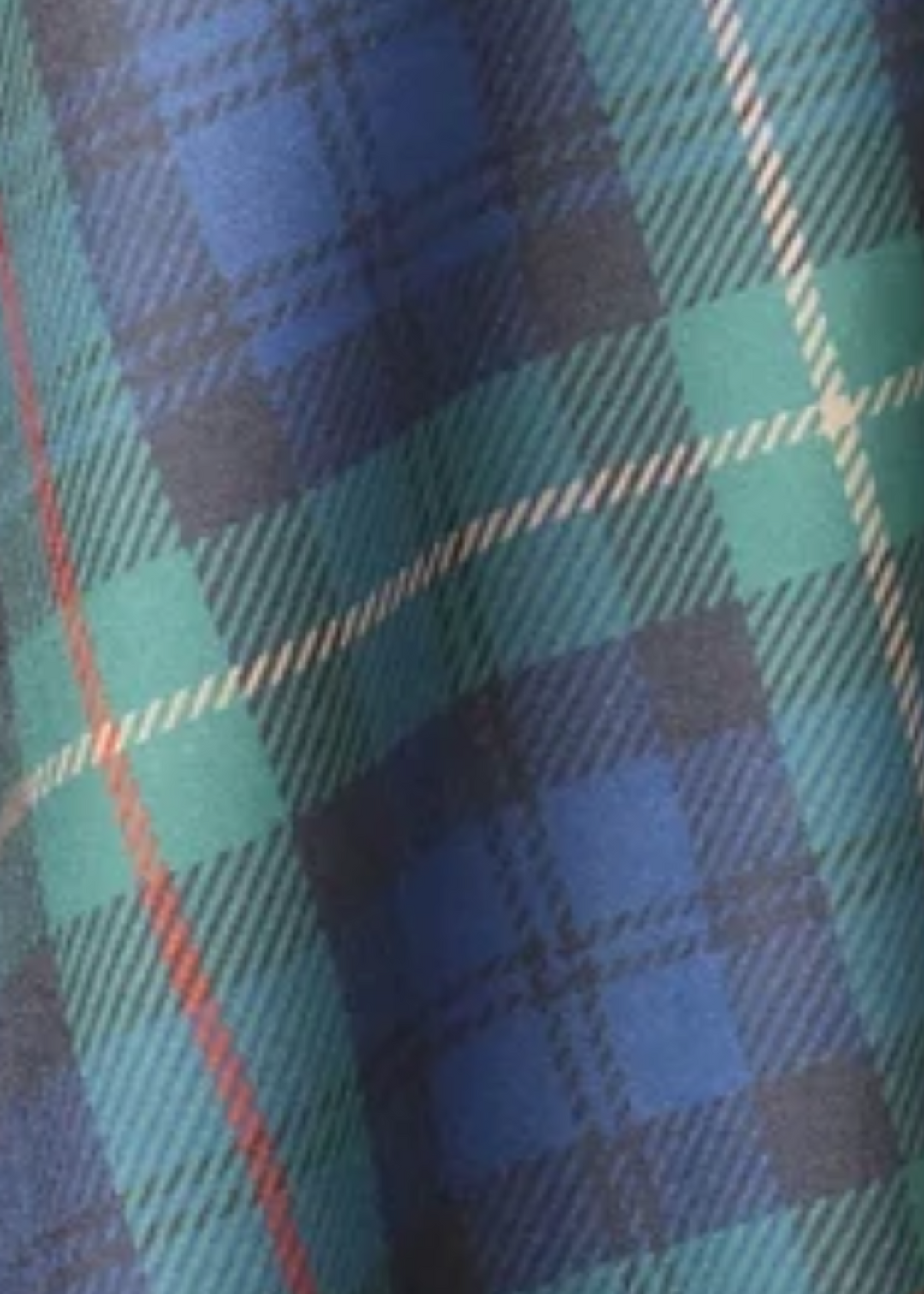 Serviette de table à carreaux - verte & bleue