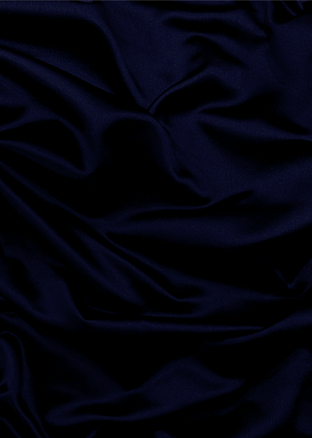 Nappe ronde satin 132" - Bleu marin