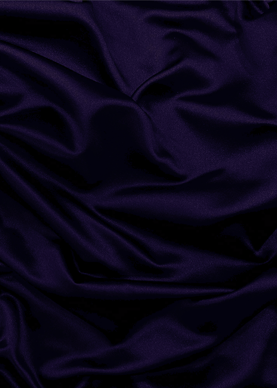 Nappe ronde satin 132" - Prune
