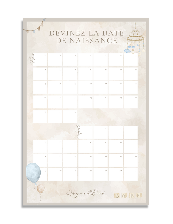 Jeux ''Devinez la date''