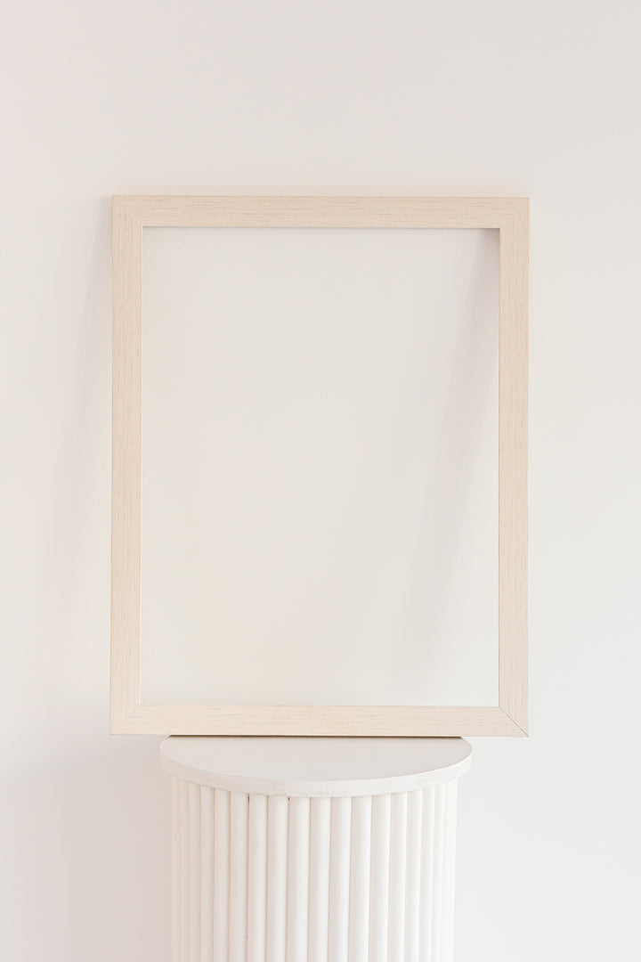 Cadre en bois blanc