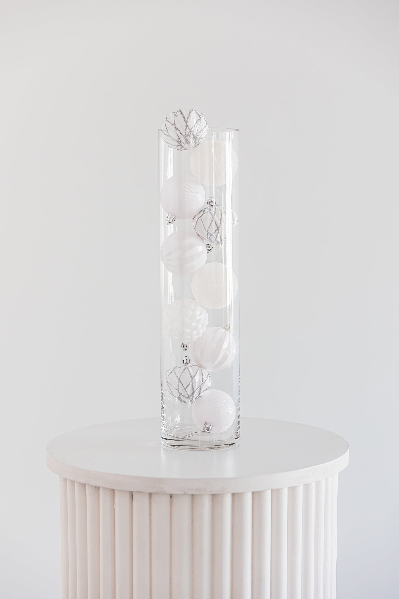 Boule de Noël blanche