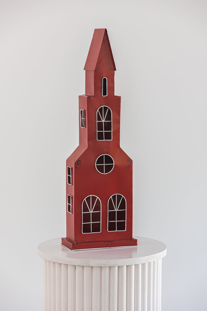 Église rouge de Noël