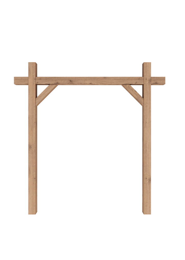 Arche en bois carré