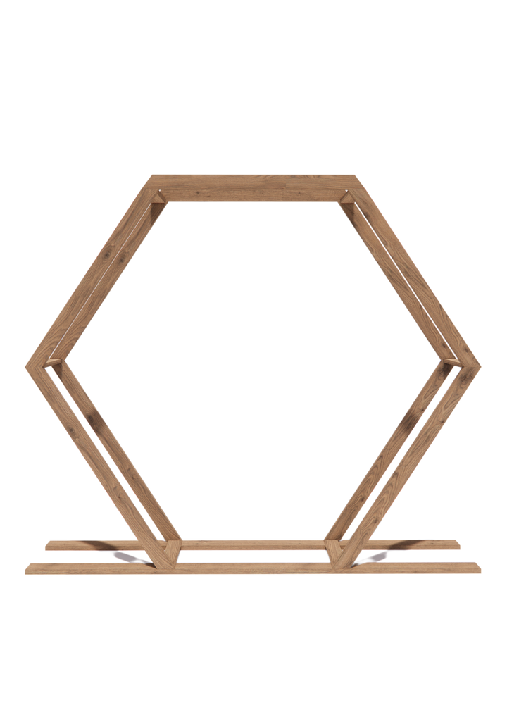 Arche en bois héxagonale double