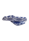 Assiette créative - Bleu et blanche