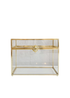 Boîte à cartes dorée