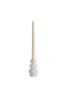 Bougeoir en céramique blanc