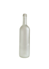 Bouteille en verre givrée