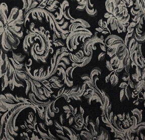 Nappe ronde Miranda Damask 132'' - Noir