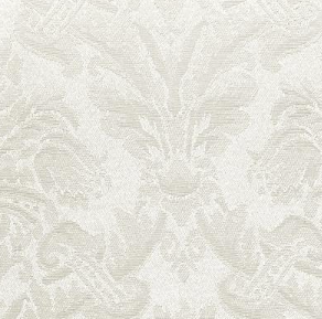 Nappe ronde Saxony Damask 132''- Blanche