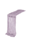Chemin de table 118" - Mousseline de soie Rustique Lilas