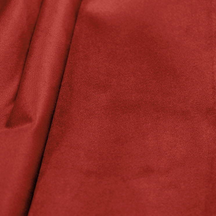 Serviette de table velours - Corail