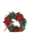 Couronne de Noël Poinsettia rouge