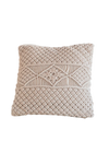 Housse de coussin en macramé