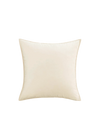 Housse de coussin de velours ivoire