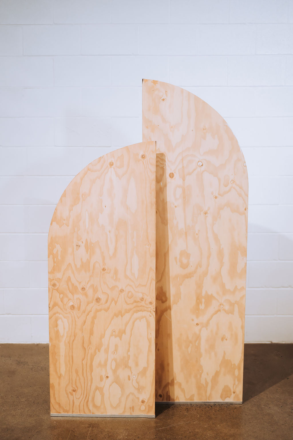 Panneau demi-lune en bois