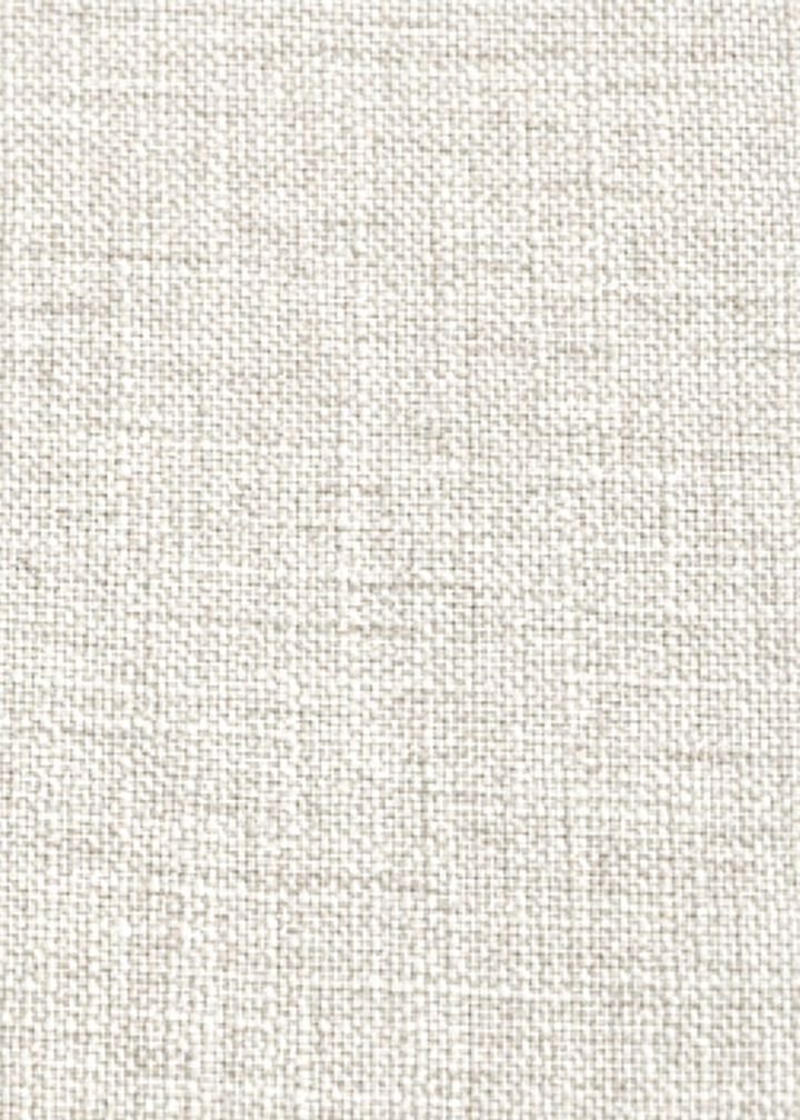 Nappe ronde 132'' effet lin - Ivoire