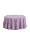 Nappe ronde 132'' effet lin - Lavande