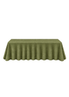 Nappe rectangulaire 108"x156'' effet lin - Vert olive