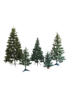 Ensemble de 5 sapins de Noël