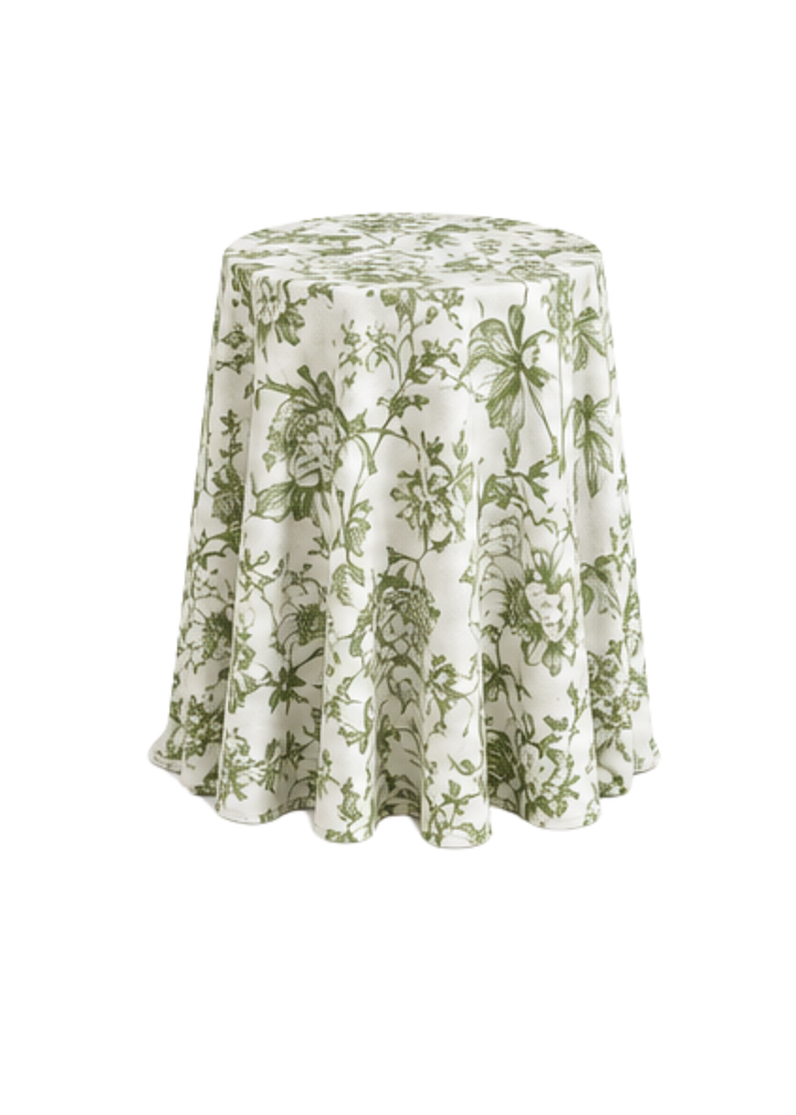 Nappe ronde 132" - Lin Bloom sauge