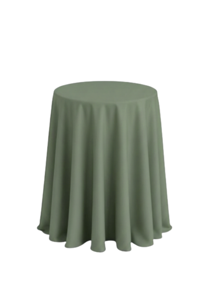 Nappe ronde polyester 132" - Vert militaire