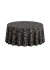 Nappe ronde Miranda Damask 132'' - Noir