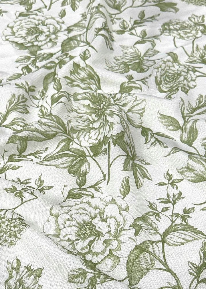Nappe ronde 132" - Lin Bloom sauge