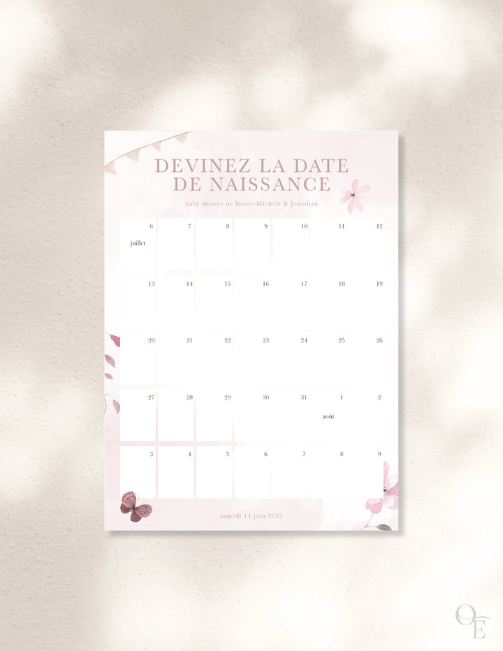 Jeux ''Devinez la date''