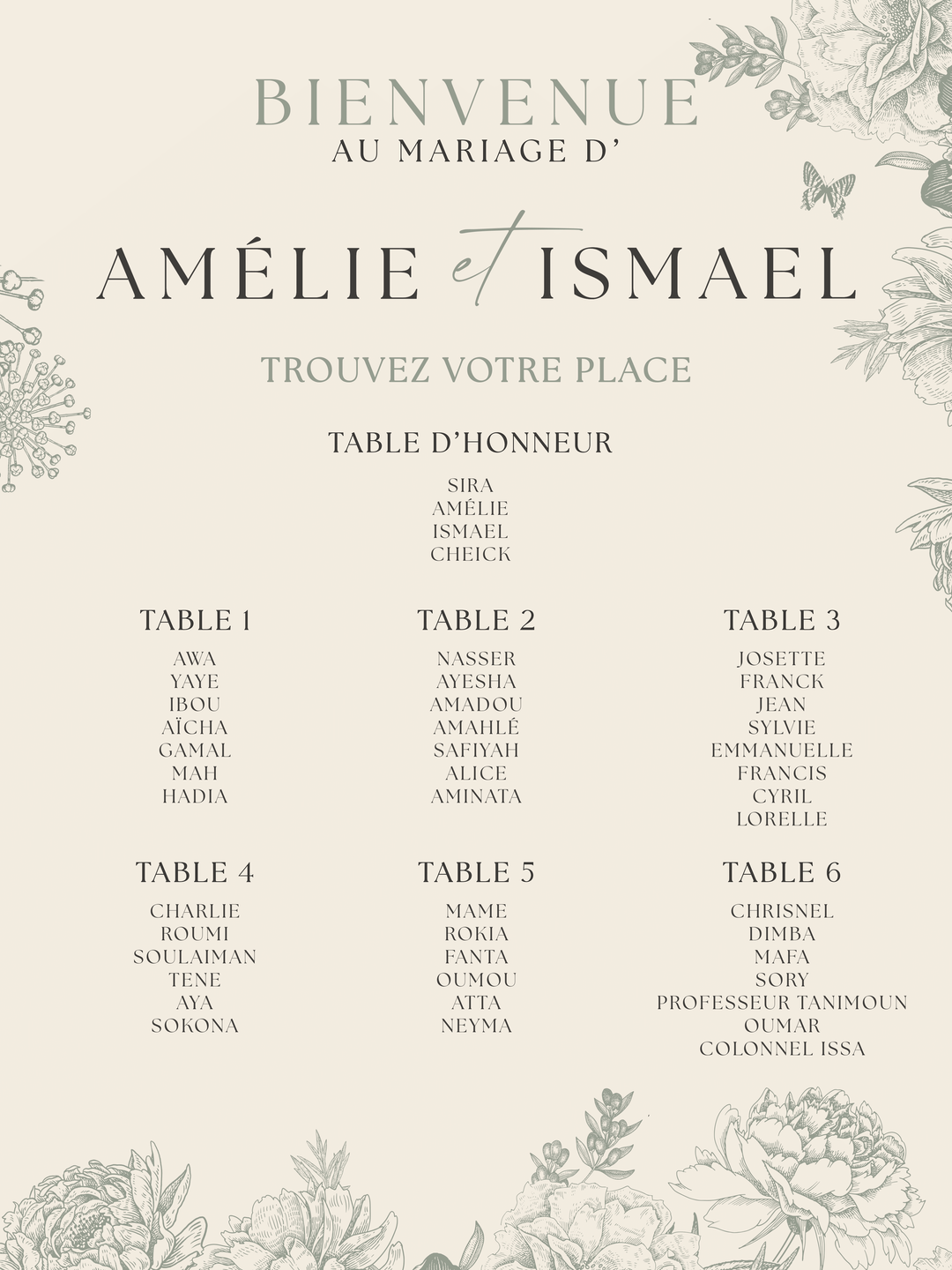 Plan de salle