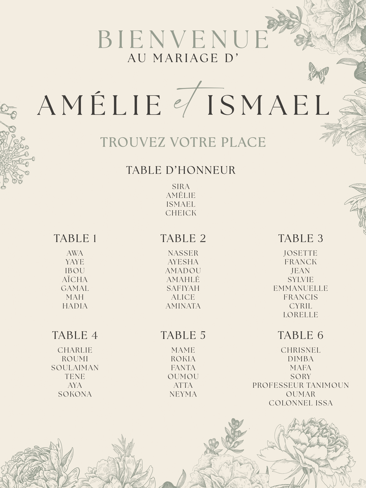 Plan de salle
