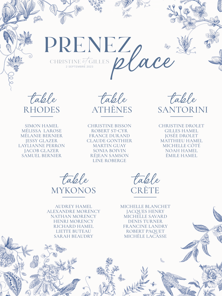 Plan de salle
