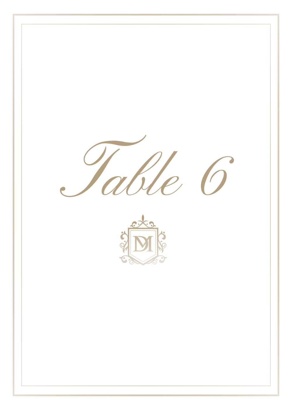 Numéro de table