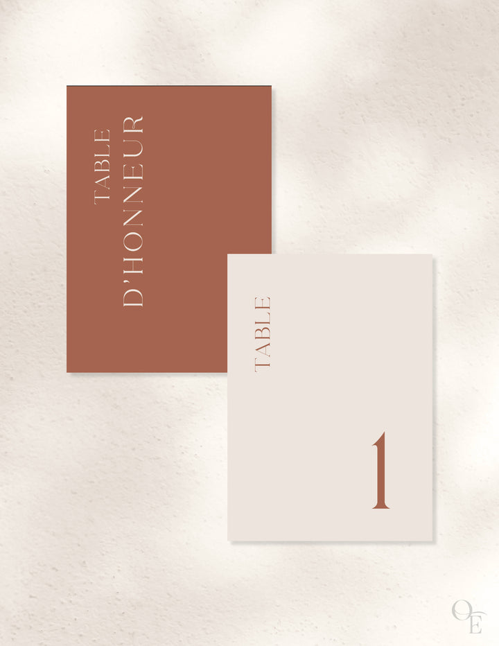 Numéro de table
