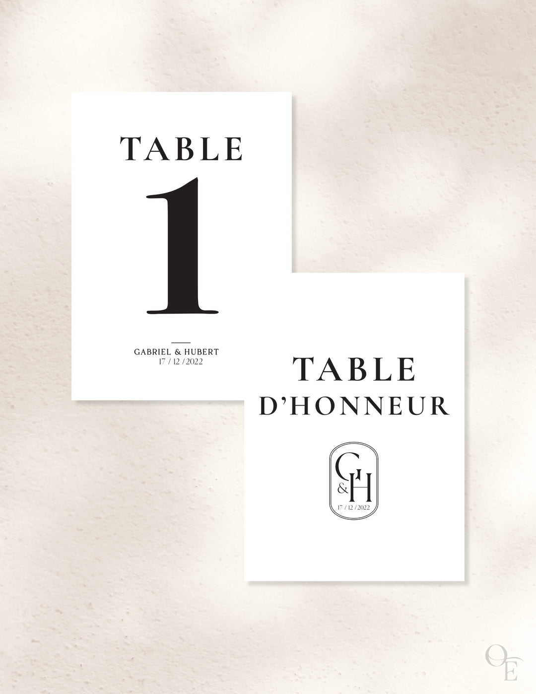 Numéro de table