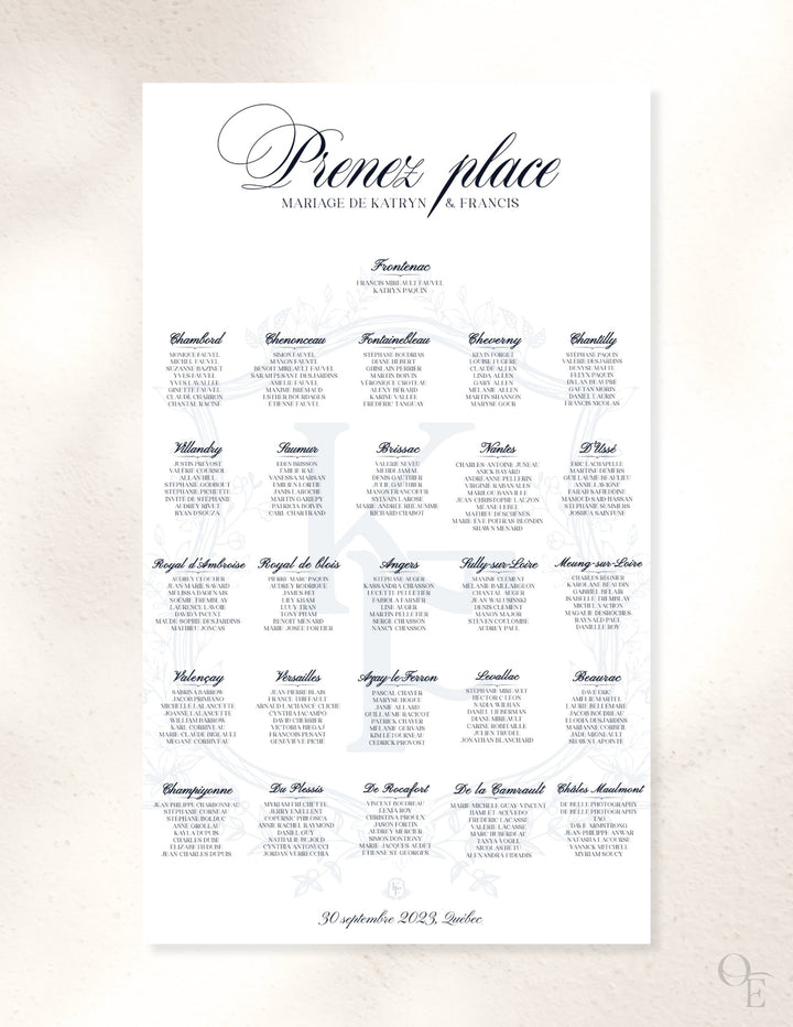 Plan de salle