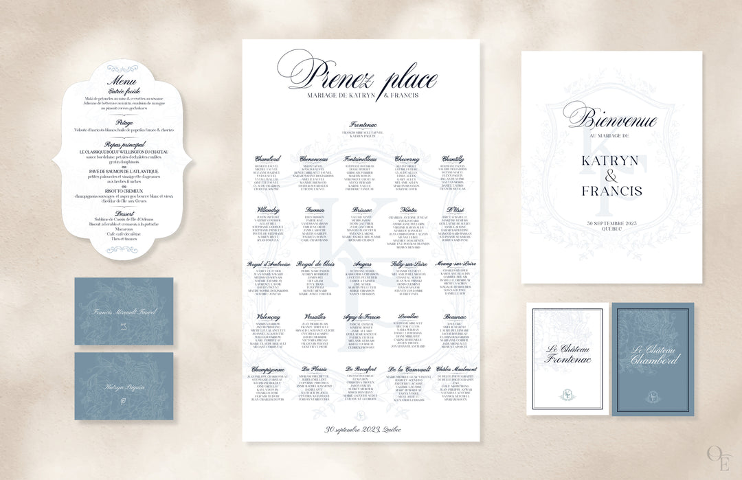 Affiches et graphismes de mariage