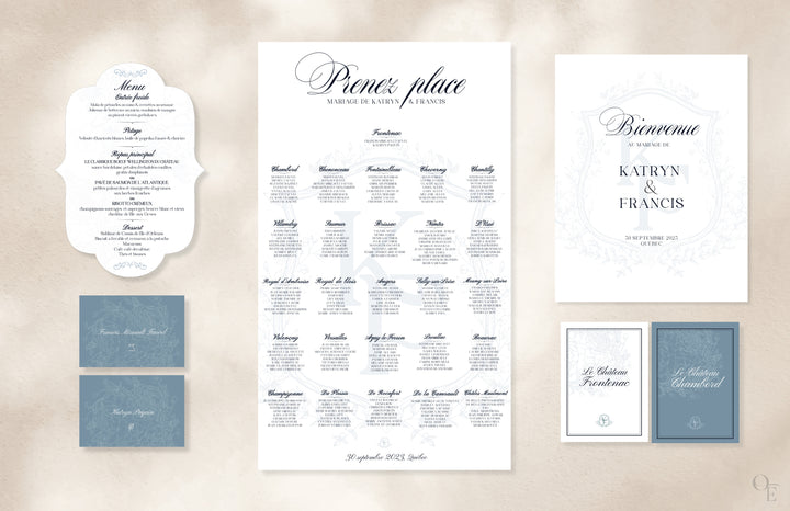 Affiches et graphismes de mariage