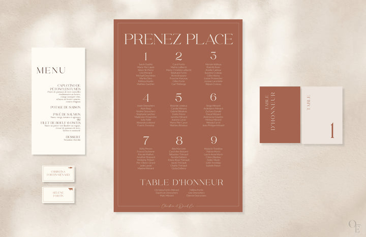 Affiches et graphismes de mariage
