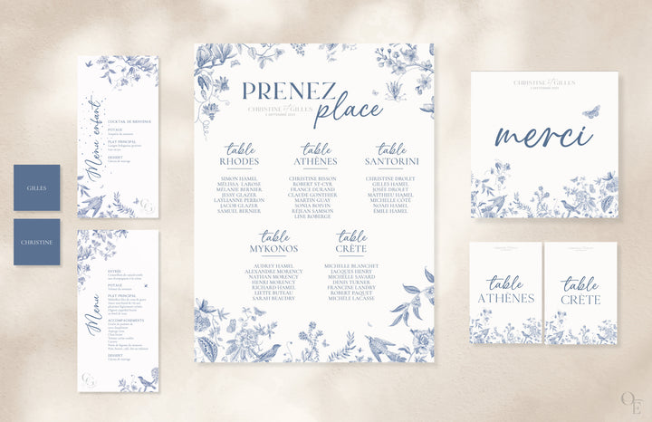 Affiches et graphismes de mariage