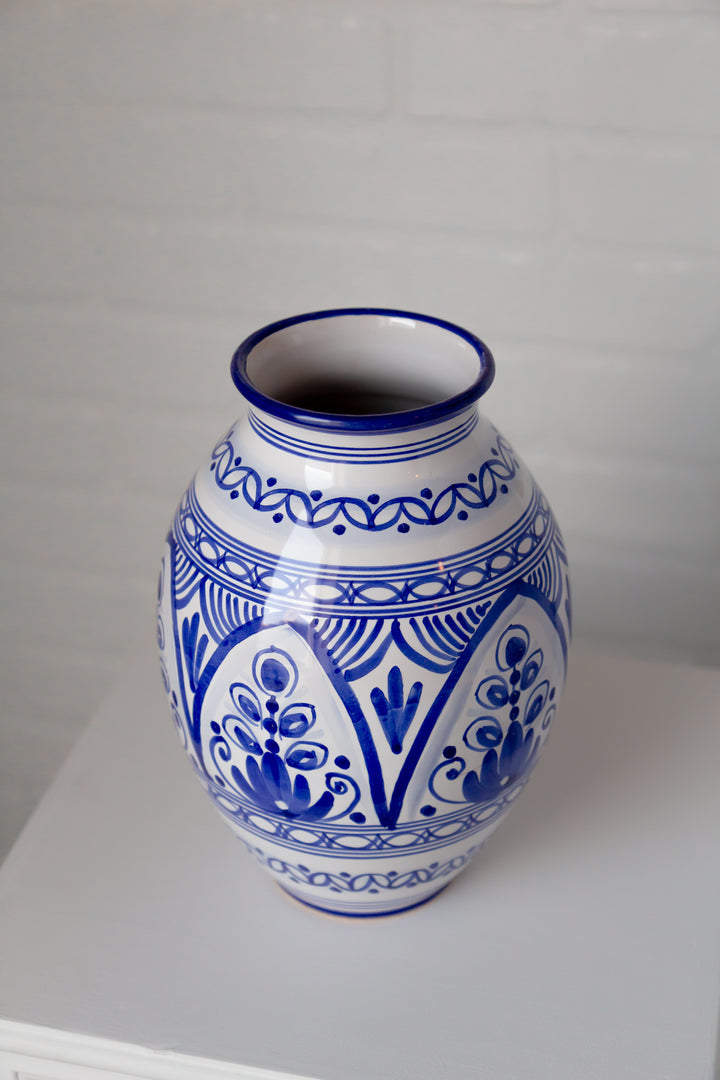 Vase créatif - Bleu et blanc