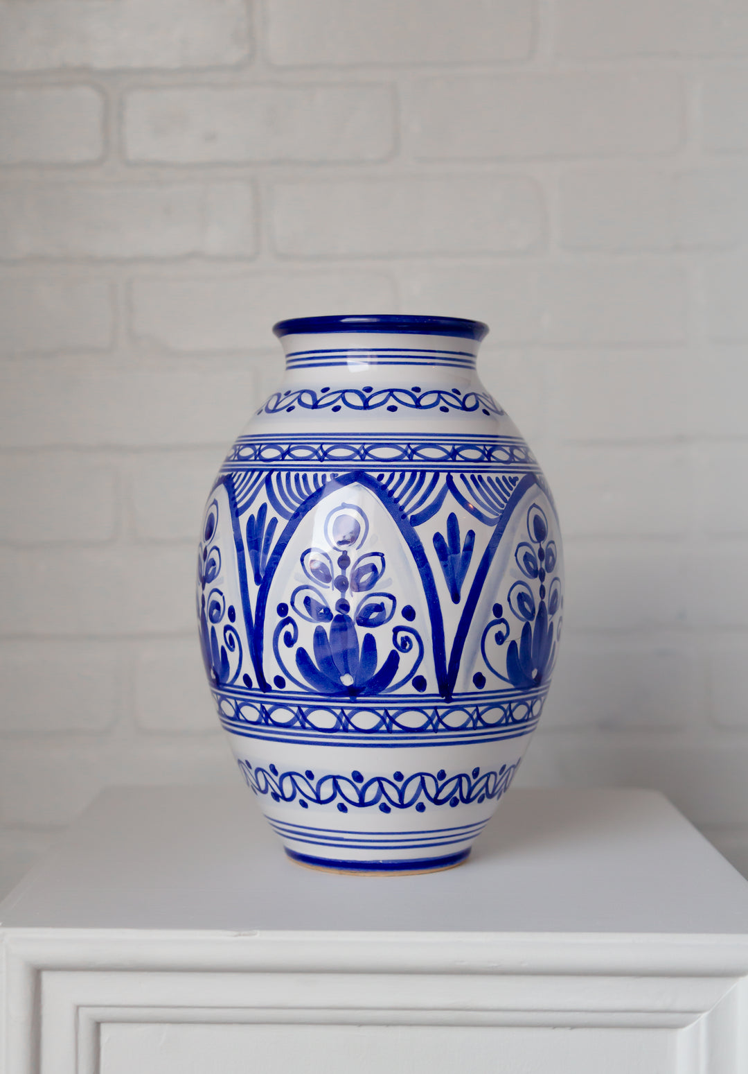 Vase créatif - Bleu et blanc