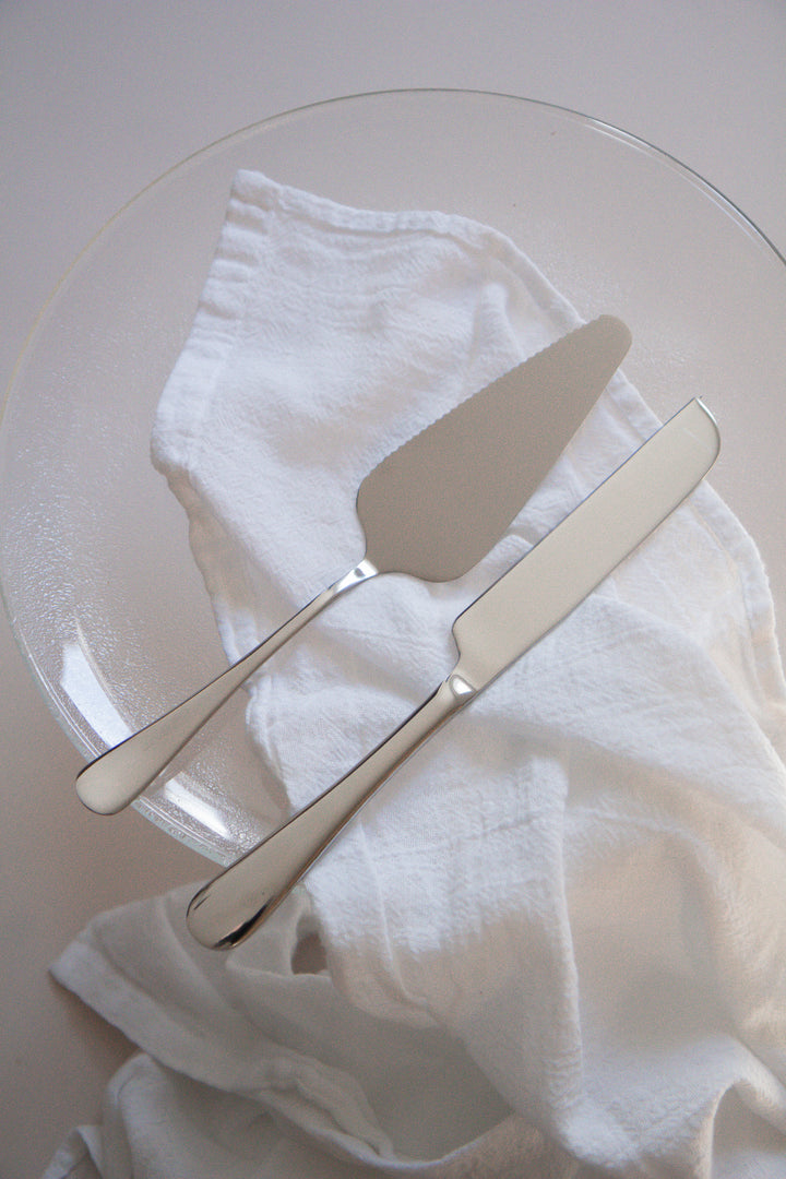 Ensemble pelle et couteau à gâteau