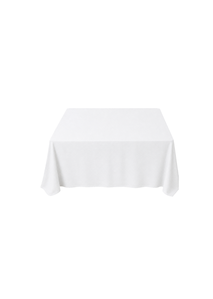Nappe carrée polyester 90"x90" - Blanche