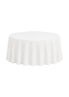 Nappe ronde polyester 120" - Blanche
